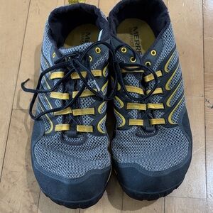 Merrell Men's Gray & Yellow Lightweight Trail Shoes Size 12